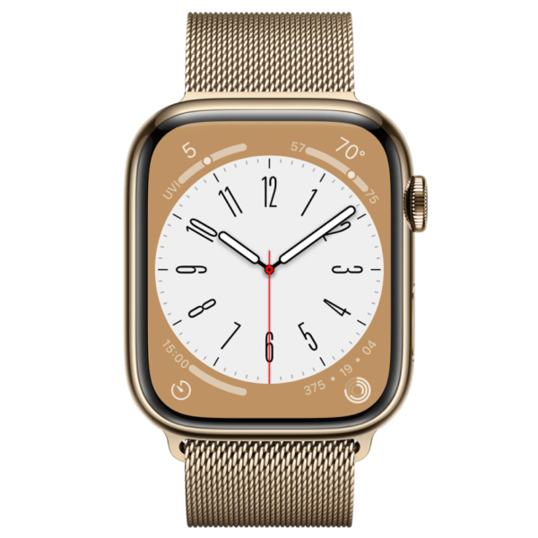 ساعت هوشمند اپل واچ سری 8 استیل سلولار Apple Watch Series 8 Stainless Steel 41mm with Milanese Loop